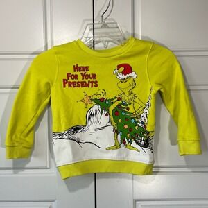 Dr. Seuss The Grinch Christmas Sweatshirt‎ - Kids 4T Holiday Outfit